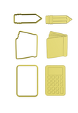 School elements  set cookie cutters (set of 3 )
