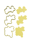 Baby lettering set cookie cutters with debosser ( set of 3 )