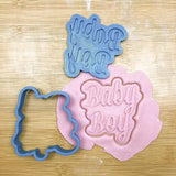 Baby lettering set cookie cutters with debosser ( set of 3 )