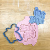 Baby lettering set cookie cutters with debosser ( set of 3 )