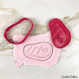 Meat slice Cookie Cutter and STAMP