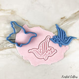 Eid Mubarak Modern calligraphy Cookie Cutter and STAMP