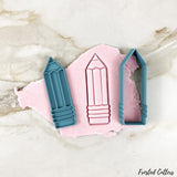 pencil cookie cutter with stamp