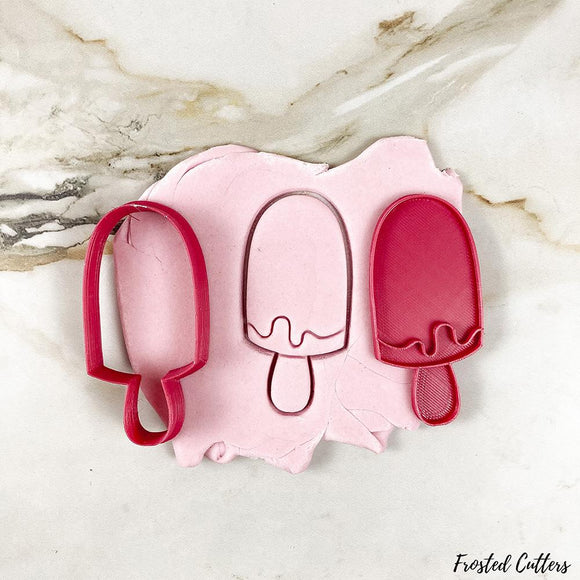 Icecream stick Cookie Cutter and STAMP
