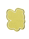 Best man calligraphy cookie cutter with stamp