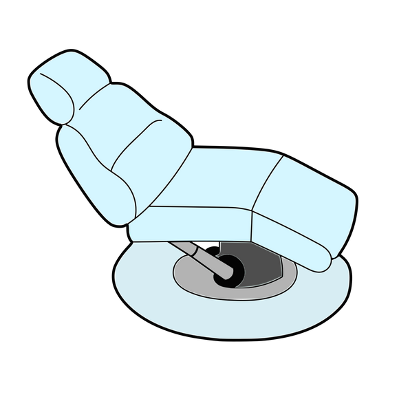 Dental chair cookie cutter and stamp