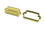 Friends couch cookie cutter with stamp