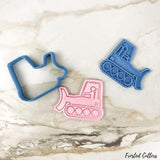 Front loader truck cookie cutter and stamp