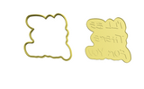 I'll will be there for you lettering cookie cutter and stamp