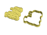 Oh my god lettering cookie cutter and stamp