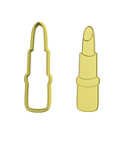 Lipstick cookie cutter with stamp