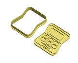 Eyeshadow palette cookie cutter with stamp