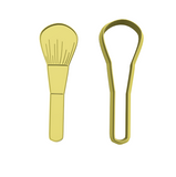Makeup brush cookie cutter and stamp