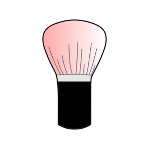 Mini makeup brush cookie cutter and stamp