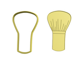 Mini makeup brush cookie cutter and stamp