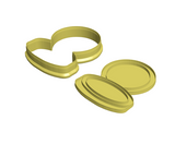 Powder cookie cutter and stamp