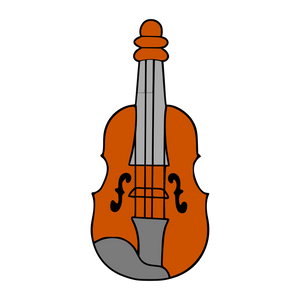 Violin cookie cutter and stamp