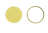 Movie reel cookie cutter and stamp