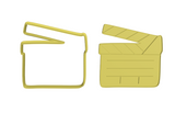 Director's clapboard cookie cutter and stamp