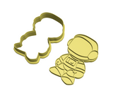 Astronaut cookie cutter and stamp