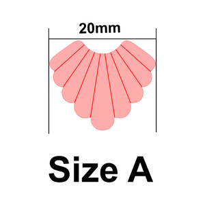 UForm Art deco 2 scalloped shape clay cutter (UF0043)