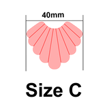 UForm Art deco 2 scalloped shape clay cutter (UF0043)