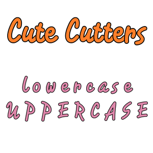 Cute letters cookie and fondant cutter collection (26 letters)