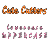 Cute letters cookie and fondant cutter collection (26 letters)