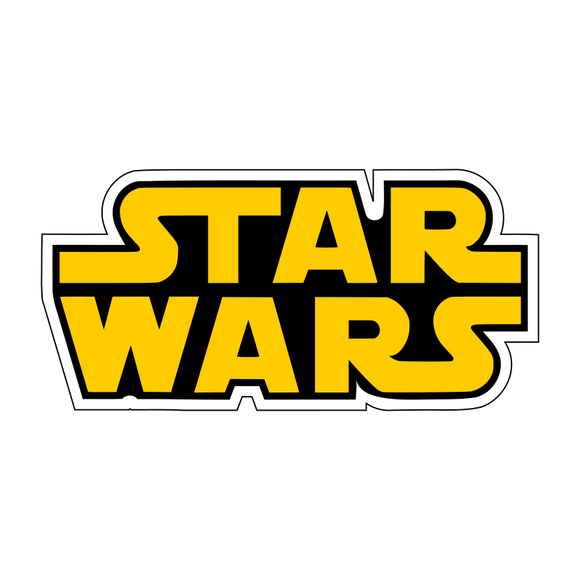 Star wars logo cookie cutter with stamp