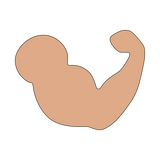 Biceps Arm cookie cutter