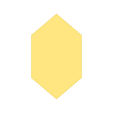 Long hexagon cookie cutter