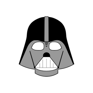 Darth Vader cookie cutter with stamp
