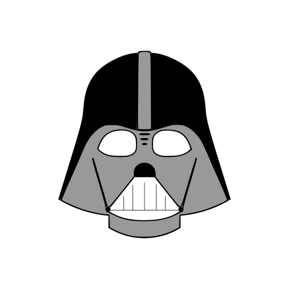 Darth Vader cookie cutter with stamp