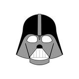Darth Vader cookie cutter with stamp