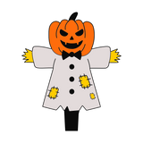 Pumpkin scarecrow cookie cutter and stamp