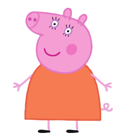 Peppa Mummy pig cookie cutter and stamp