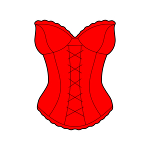 Corset 2 cookie cutter and stamp