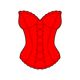Corset 2 cookie cutter and stamp