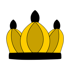 Crown 2 cookie cutter and stamp