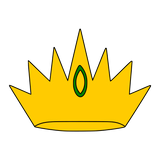 Crown 1 cookie cutter and stamp