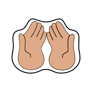 Praying hands Cookie Cutter and STAMP