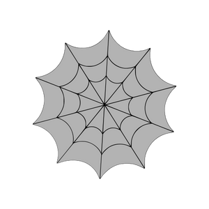 Cobweb cookie cutter and stamp
