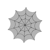 Cobweb cookie cutter and stamp