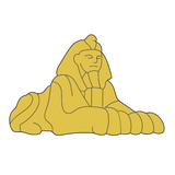 Sphinx cookie cutter and stamp