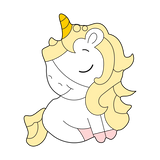 Unicorn 1 cookie cutter with stamp