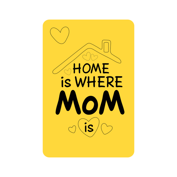 Home is where my mum is cookie cutter with stamp