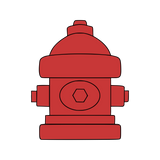 Fire  Hydrant / extinguisher cookie cutter and stamp