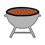 Grill cookie cutter and stamp