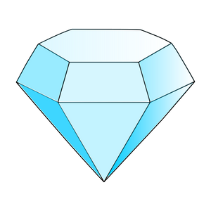 Diamond cookie cutter and stamp