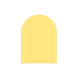 Window arch cookie cutter